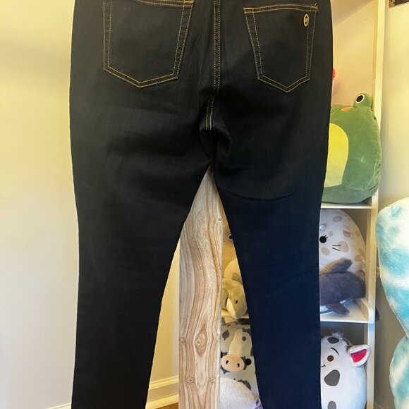 Michael Kors Dark Rinse Stretch Skinny Jeans Womens Size 8 - Picture 2 of 6